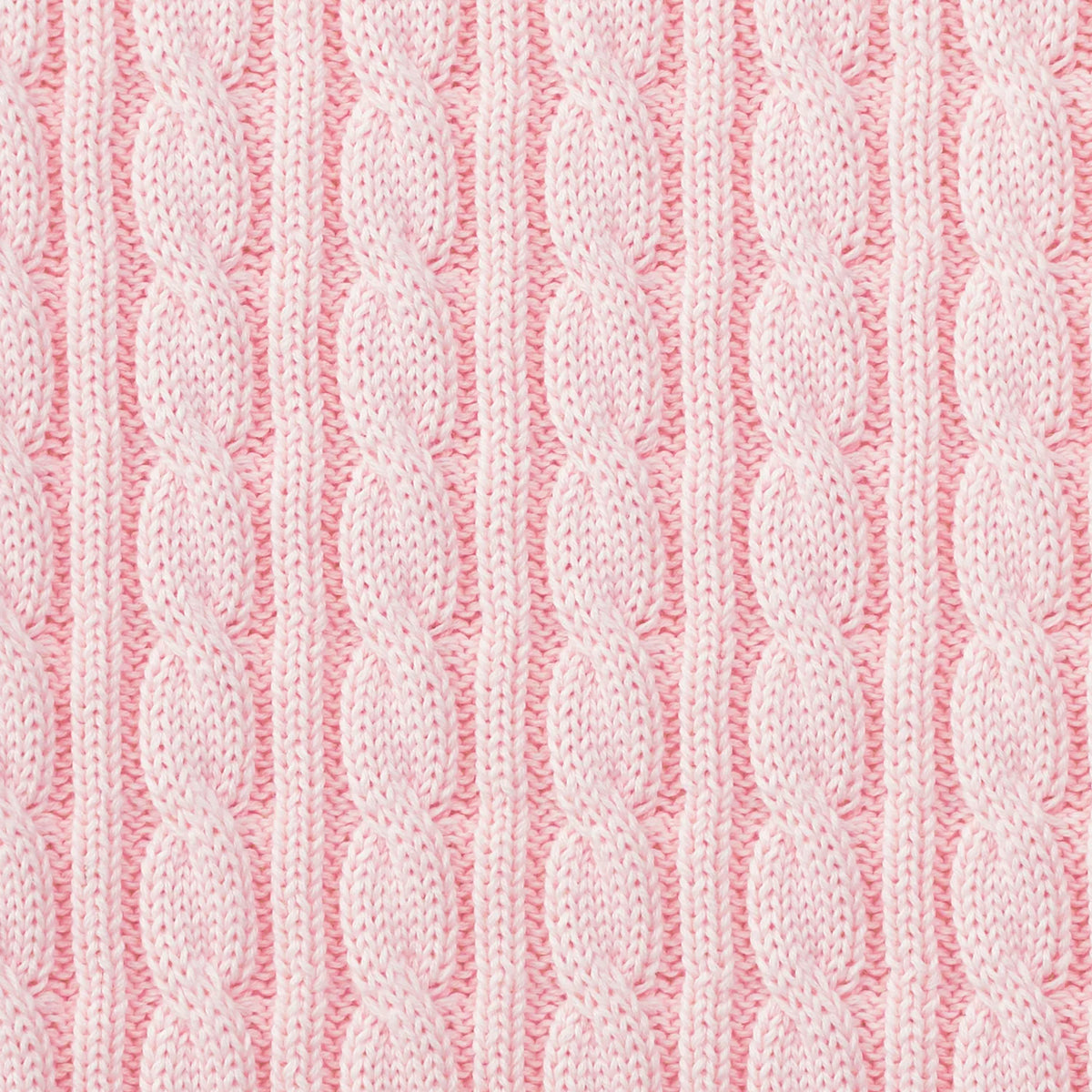 Classic Cable Knit Baby Sweater in Pink