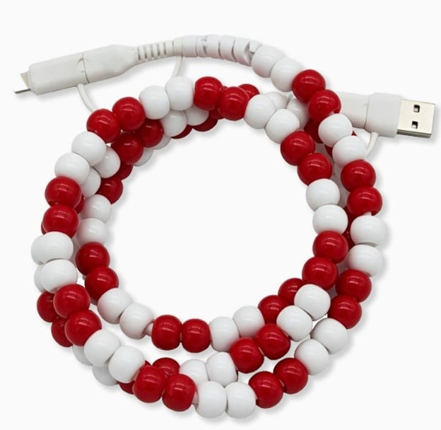 PATTERNED BEADED 4-IN-1 FAST CHARGING PHONE AND DEVICE CHARGER | 26 STYLES