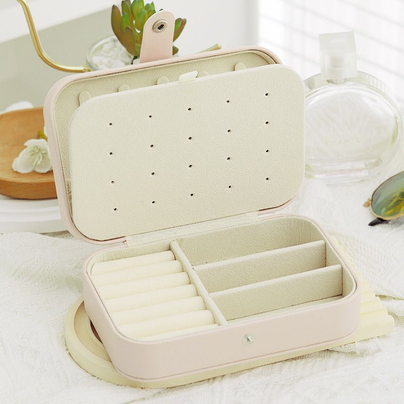 Small Jewelry Organizer Box Travel Case for Rings and Earrings