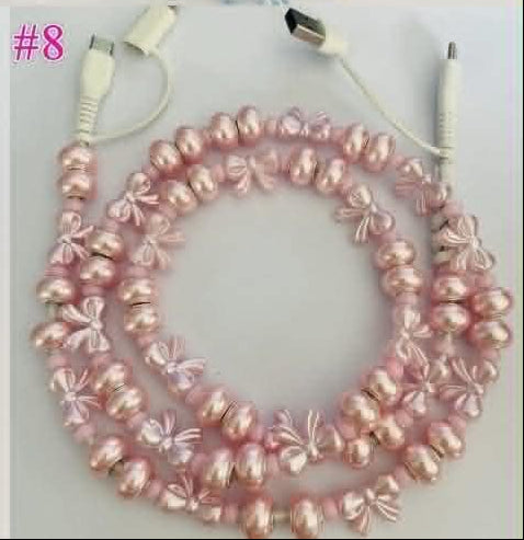 BEADED 4-IN-1 FAST CHARGING PHONE OR DEVICE CHARGER | 6 DESIGNS AVAILABLE