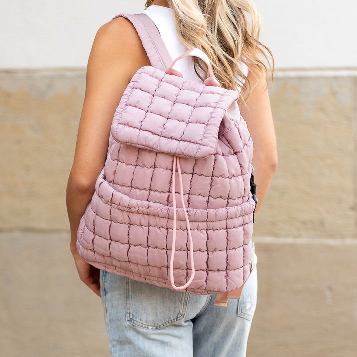 Stevie Quilted Puffer Backpack