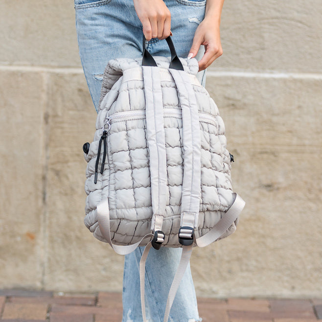 Stevie Quilted Puffer Backpack