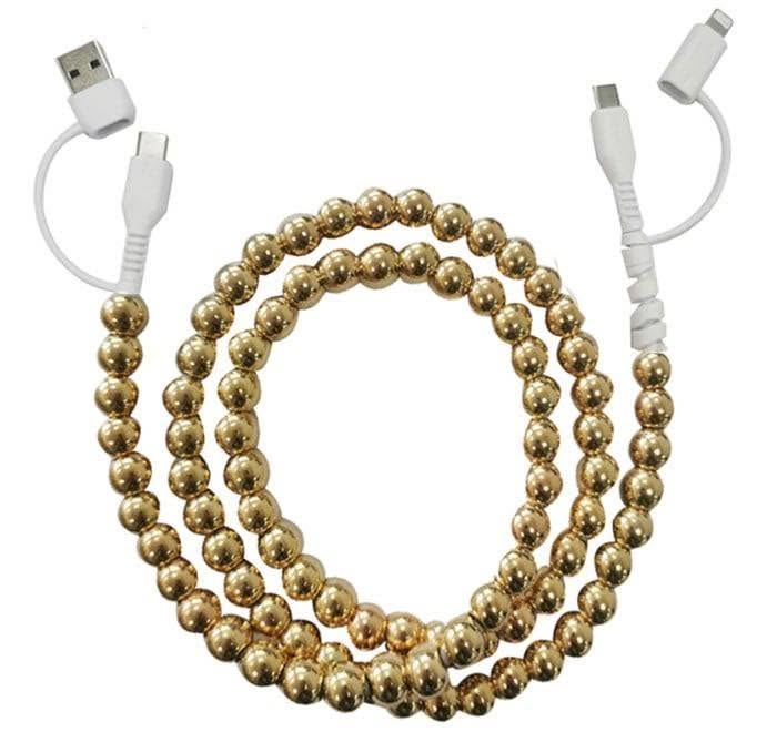 BEADED 4-IN-1 FAST CHARGING PHONE OR DEVICE CHARGER | 6 DESIGNS AVAILABLE